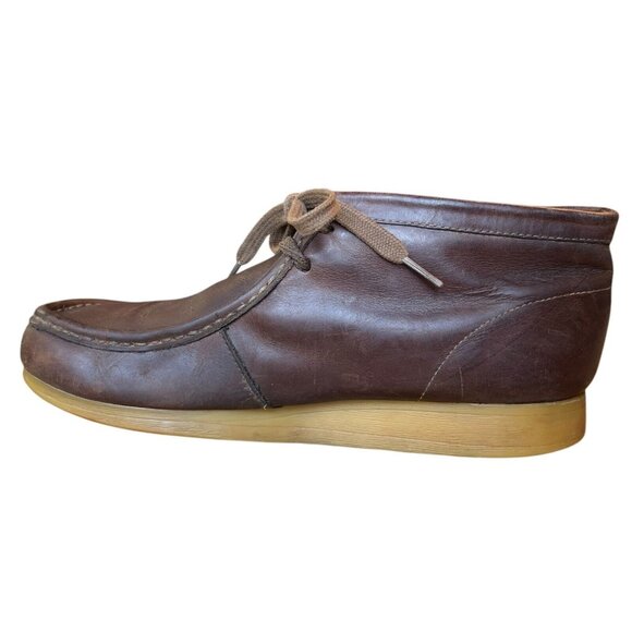 Clarks Wallabees Brown Oiled Leather Chukka Desert Boot Shoes Mens 10 M Casual main image 16
